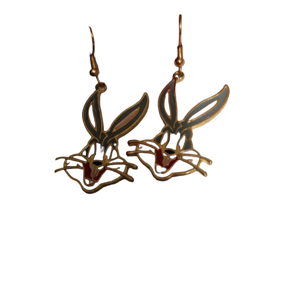 NWOT BJ Fashion Bugs Bunny Cute Enamel Fun Earrings - Picture 2 of 8